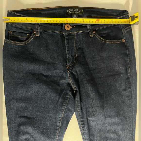 Forever 21 Plus Size Denim Jeans Pants - Size 12 Short - Dark Blue - Women’s - Picture 2 of 9